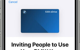 BMW autókulcs megosztás iPhone-nal